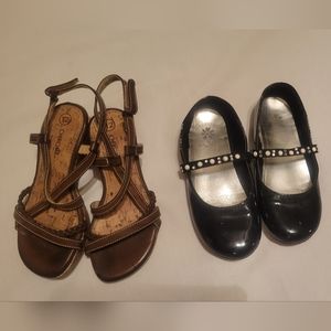 Girls Size 12 Shoes - Dress Shoes + Sandals